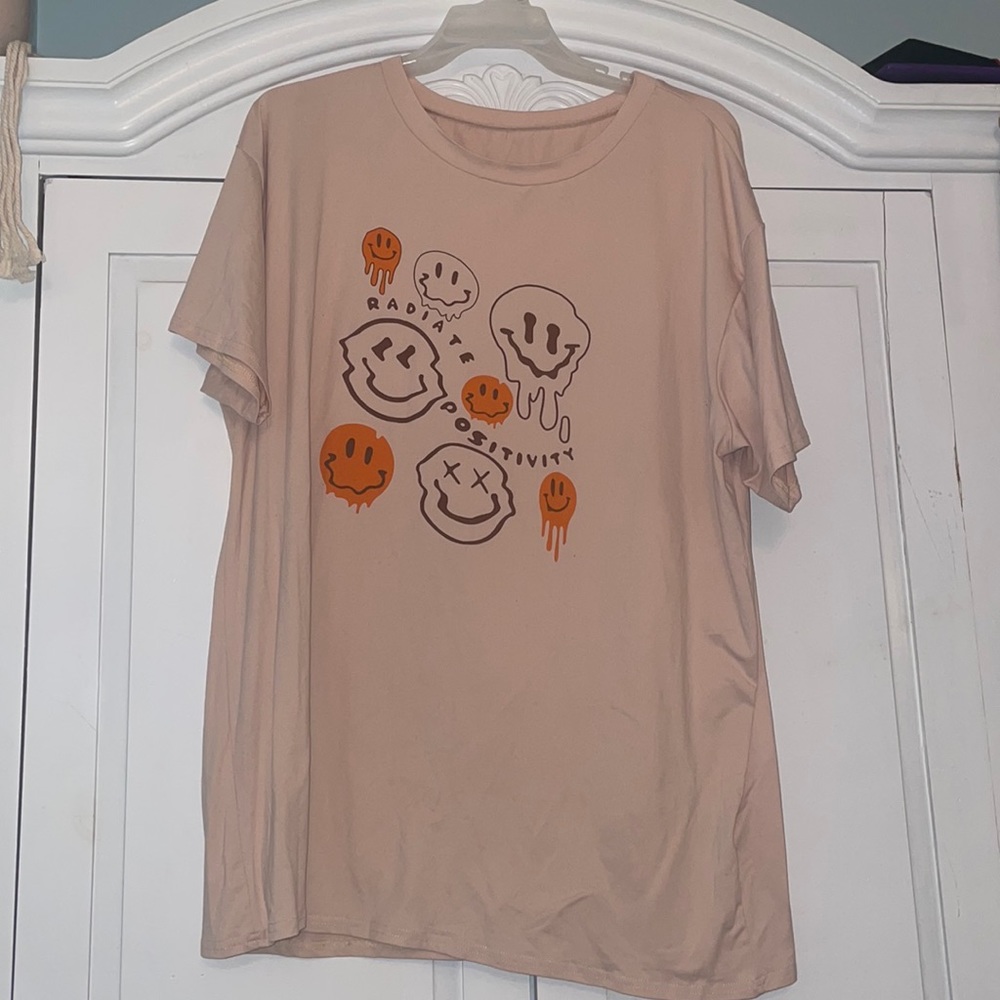 Oversized shirt. Never worn. Silky material